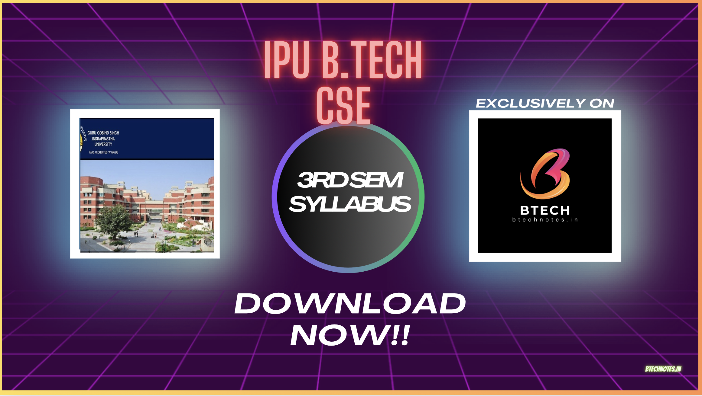 ipu btech cse 3rd sem syllabus